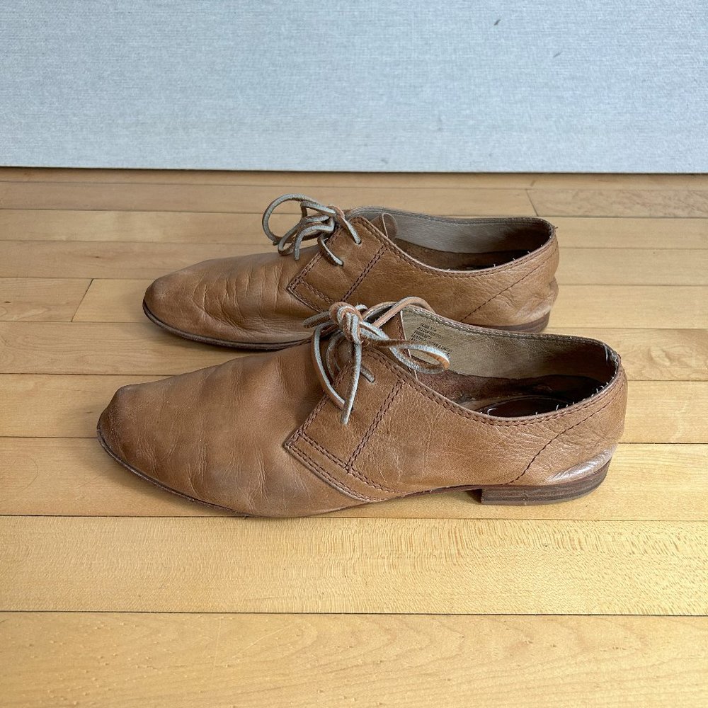 Frye - Women's Jillian Oxford - Brown Leather - Size 10M